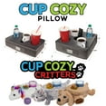 thumbnail image 5 of The Original Cup Cozy Pillow 3 Hole Brown-As Seen on TV-Cup Holder Caddy for Couch, Sofa, Bed, Car, RV, Park, Beach, & More!, 5 of 6