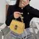 thumbnail image 5 of Bolsa cruzados de sillín para mujer de cadena de hombro de PU semicírculo (Amarillo) Ehuebsd Para estrenar, 5 of 9
