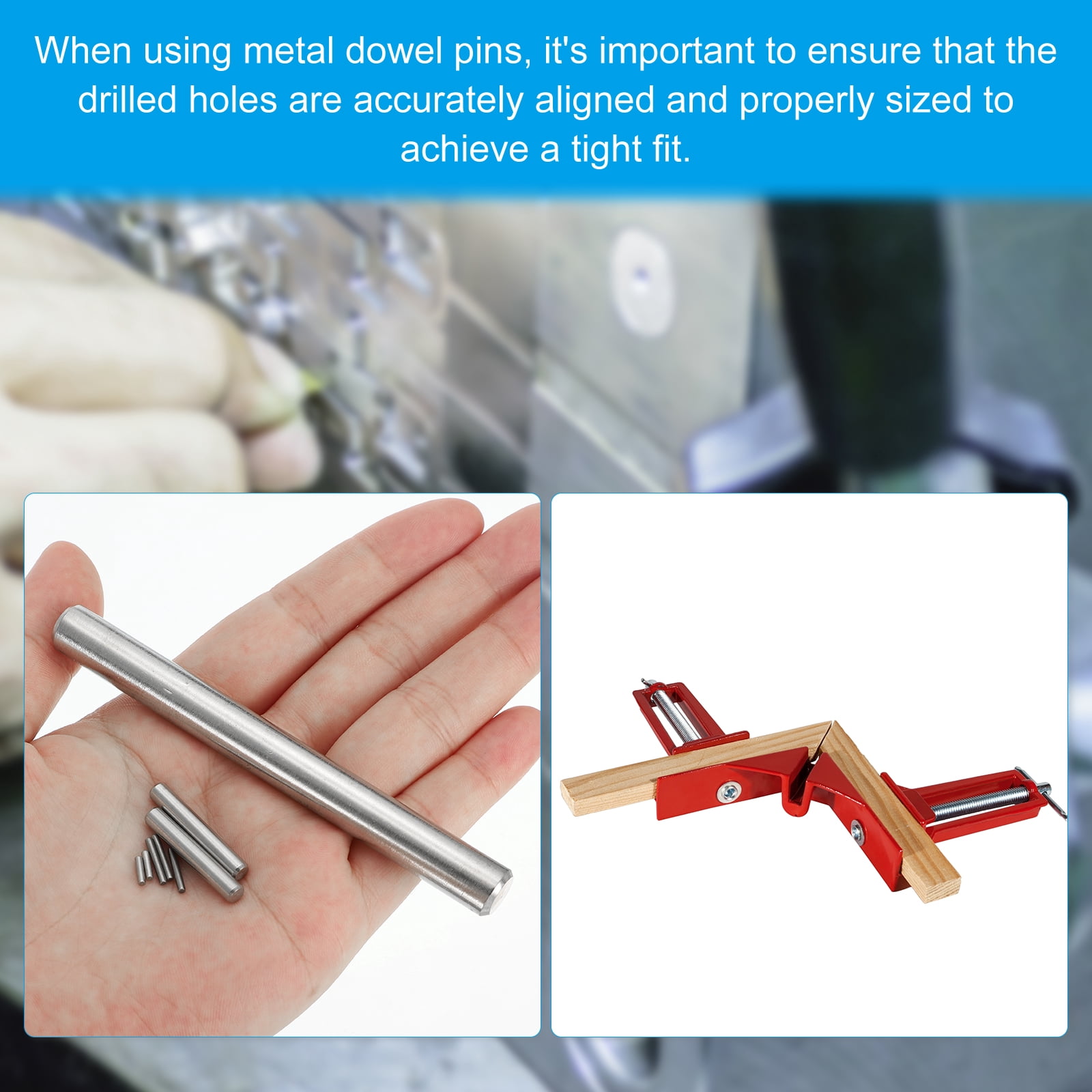 Uxcell 304 Stainless Steel Dowel Pins 10 x 100 Mm, 100 Pack Metal Dowel Pins Shelf Pegs Support Shelves Bunk Bed Fasten Elements