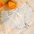 thumbnail image 3 of uikmnh Women's Low Rise Embroidered Triangle Panties Delicate Lace Soft Comfort Underwear Size:M, 3 of 3
