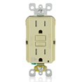 thumbnail image 1 of Outlet Leviton GFTA1-I GFCI 15A, autotest, con alarma acústica, 1 of 7