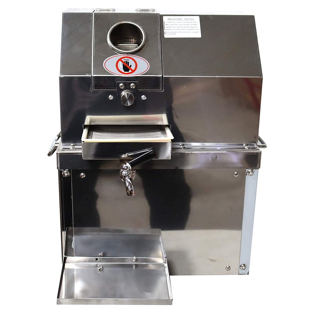 PreAsion Electric Sugarcane Juice Extractor Sugar Cane Press Juicer Desktop Juicer Kumquat Citrus Gingers Juicer 3 Rollers
