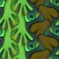 thumbnail image 1 of Ahgly Company Tapis d'Intérieur Lavable en Machine Carré Vert Pomme Transitionnel, 5 Pieds Carré, 1 of 7