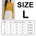 thumbnail image 2 of Camisas de manga larga con cuello alto para mujer, moda de otoño, capas básicas, ajustadas, ropa interior térmica suave, Tops, amarillo, 2 of 7