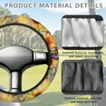 thumbnail image 4 of Jeiento Sunflower Golf Cart Steering Wheel Cover Vintage 13 Inch Steering Wheel Covers Sun Shade Cover Comfortable Vehicle Accessories Decor, 4 of 7