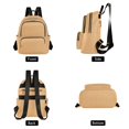 thumbnail image 2 of JIALIOU Mini Backpack Purse for Women Quilted Casual Daypack Small Travel Shoulder Bag, Summer Tan, 2 of 7