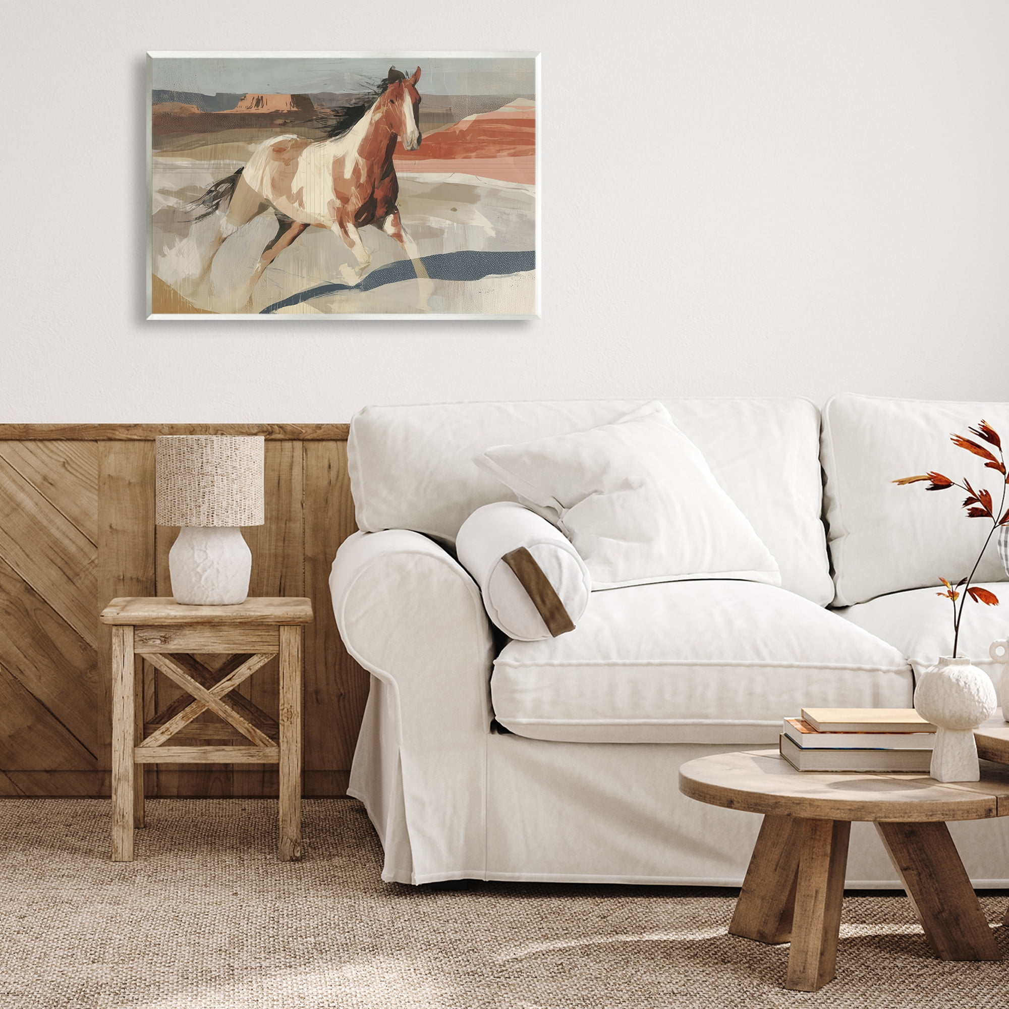 Stupell Industries Wild Horse Across Plains Wall Plaque Art, design by Chromatic Storm Studio