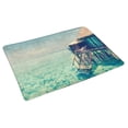 thumbnail image 2 of MKHERT Panorama of Tropical Island Resort with Water Bungalows at Night Doormat Rug Home Decor Floor Mat Bath Mat 30x18 inch, 2 of 3