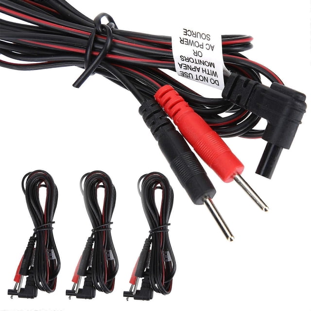 4pcs Electric Massage Machine Cable High Performance Lead Wires for Physiotherapy Equipment – Stable and Reliable Connection for Treatment Devices