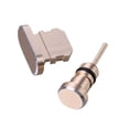 thumbnail image 2 of Matsuzay Puerto de carga de metal 3.5mm Auricular Jack Reemplazo de tapón antipolvo USB para XS 8 7 7 6 6S Plus Mini Tapón antipolvo Cables de audio/vídeo oro, 2 of 6