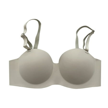 

hoksml Gathered Bra For Women Comfortable Breathable Lace Traditional Embroidered Wireless Bra Summer Saveings Clearance!