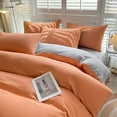 Clearance AllSeason Bedding Set 4Piece Washable Cotton Solid Color