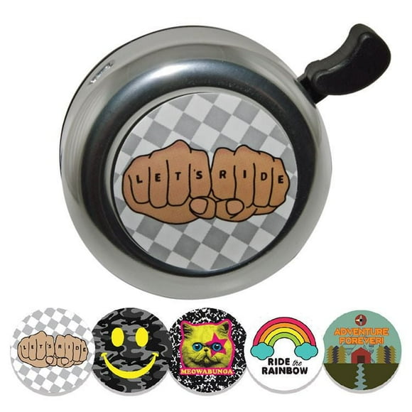 Bell Sports Raskullz Chrome Bicycle Bell with Stickers