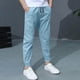thumbnail image 5 of Odeerbi 2 Pack Boys Summer Cotton Linen Jogger Pants Casual Lightweight Elastic Waist Drawstring Sweatpants Para 3-13 Años, 5 of 9