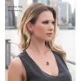 thumbnail image 4 of Leafael [Presented by Miss New York Austrian Crystal Rose Gold Plated Oval Double Circle Shape Red Magma Jewelry Set Earrings Pendant Necklace, 18" +, 4 of 7