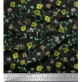 thumbnail image 1 of Soimoi Cotton Duck Fabric Leaves & Floral Artistic Printed Fabric 1 Yard 42 Inch Wide, 1 of 3