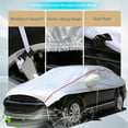 thumbnail image 3 of Universal Half Car Cover Waterproof Outdoor Cover Oxford Sun Rain Uv Protection Dustproof Snowproof Car Body Cover for SUV Sedan, 3 of 5