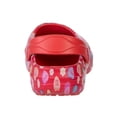 thumbnail image 4 of Sweethearts Conversation Hearts Clogs Girls, Adorable Comfort Stylish Easy Slip On Water Friendly Lightweight (Toddler) Red multi Size: 10, 4 of 5