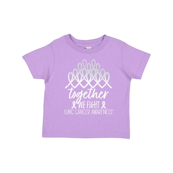 Inktastic Together, We Fight Lung Cancer Awareness Boys or Girls Toddler T-Shirt