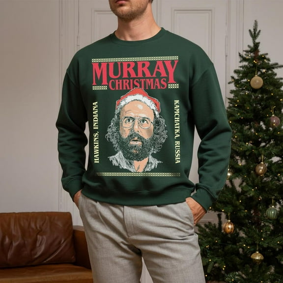 Stranger Christmas Sweatshirt, Funny Murray Hawkins Ugly Xmas Sweater Unisex All Size