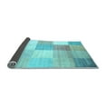 thumbnail image 2 of Ahgly Company Indoor Rectangle Checkered Light Blue Modern Area Rugs, 2' x 5', 2 of 4
