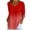 Red, variant on SROBPTY Womens Top Gradient Print V Neck 3/4 Sleeve Pullover T Shirt
