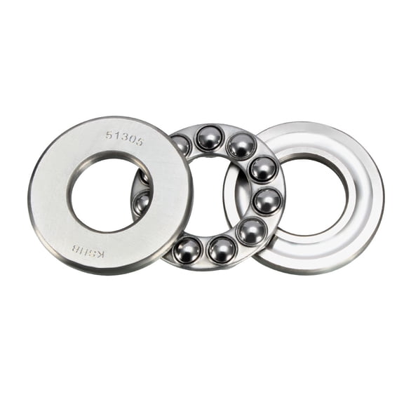 51305 Single Direction Thrust Ball Bearings 25mm x 52mm x 18mm Chrome Steel