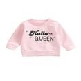 thumbnail image 1 of Sweatshirts d'Halloween pour Bébés Filles Garçons Imprimé Lettre Col Rond Manches Longues Pulls Automne Hiver Hauts Décontractés, 1 of 6