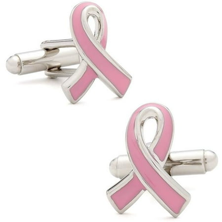 Cufflinks CC-BCA-SL Pink Awareness Ribbon Cufflinks