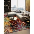 thumbnail image 5 of Unique Loom Jardin Collection Area Rug - Ivy (6' 1" Square Multi/Cream), 5 of 7