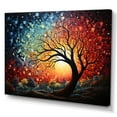 thumbnail image 2 of Designart "Colorful Painting Twister Storm I" Pointillism Wall Decor, 2 of 5