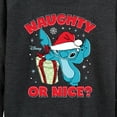 thumbnail image 3 of Lilo & Stitch - Naughty Or Nice - Women's Lightweight French Terry Long Sleeve Shirt, 3 of 5
