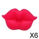 thumbnail image 1 of Chupetes de silicona con forma de labios Baoblaze, 6 piezas, Vigor Red, 1 of 8