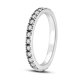 thumbnail image 1 of Anillo apilable de lujo Chapado en plata para mujer, anillos de joyería fina con margaritas y flores infinitas reales para fiesta de compromiso y boda, 1 of 5