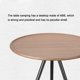 thumbnail image 5 of Portable Lightweight Camping Aluminum Alloy Table Height Adjustable Table Folding Outdoor Picnic Fishing Barbecue Mini Round Table, 5 of 5