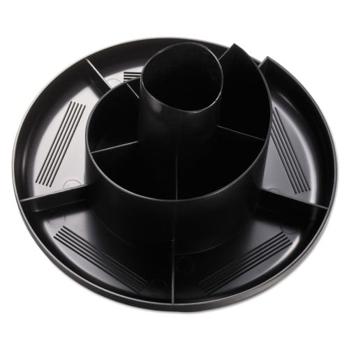 Rotary Desk Organizer, 11 Compartments, Plastic, 8.75 Rotary Desk Organizer, 11 Compartments, Plastic, 8.75