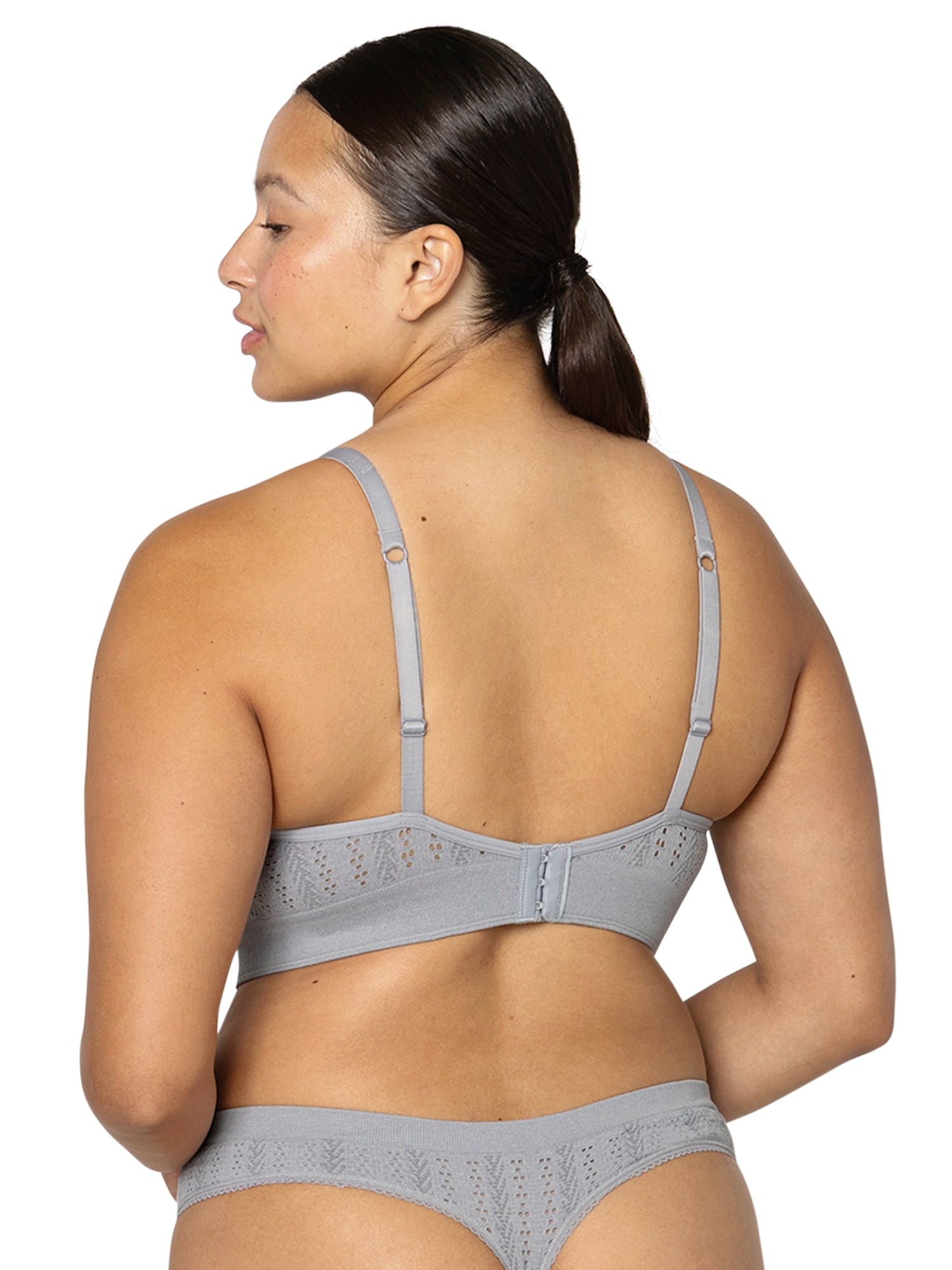 fresh collection by Fruit of the Loom Women's Seamless Pointelle Thong 2-pack