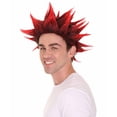thumbnail image 2 of HPO Red Cosplay Halloween Costume Wig with Adjustable Ages Synthetic Fiber, 2 of 9