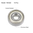 thumbnail image 2 of Uxcell Deep Groove Ball Bearings Inch Double Shielded Chrome Steel Roller Z2 P0 1603ZZ, 2 of 4