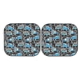 thumbnail image 3 of Uemuo Blue Excavator Printed 2 PCS Car Windshield Sun Shade, Auto Sun Heat and UV Rays Blocker, Foldable Automotive Front Window Sunshade Protector, 3 of 7