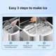 thumbnail image 2 of Máquina para hacer hielo en pepitas autolimpiable de Aoresac para encimera, 9 cubos listos para usar, 2 of 8