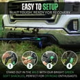 thumbnail image 6 of Fort Hill Distributors Soft Shackle 2 Pack - ½” x 22” Off-Road Recovery Kit with Tow Straps & Tow Hooks - Heavy Duty Synthetic Rope for Outdoor Enthusiasts - US Vet Owned, Green, with Bag, 6 of 9