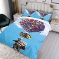 thumbnail image 3 of Disney Up Conjunto de sábanas temático, trío de piezas, cómodo y amigable con la piel, diseño único, regalo de decoración para el hogar para familiares, amigos y fans,140cm *210cm, 3 of 6