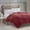 Burgundy + Microfiber 1, variant on 1. YINGYUE Double Sided HeiQ Smart Temperature Down Alternative Blanket, Navy, King 108"W x 90"L Machine Washable Microfiber Bed Cover