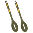 thumbnail image 5 of Heat Resistant Silicone Serving Spoon Set 2pcs Long Handle Flexible Nonstick Kitchen Colander Spoons for Family, Restaurant, Buffet, Cooking and, 5 of 5