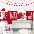 thumbnail image 4 of Valentines Day Pillow Covers 18x18 Set of 4 Valentines Day Decor for Home Love Heart Gnomes Happy Valentine Pillows Decorative Throw Pillows Valentines Day Decorations, 4 of 5