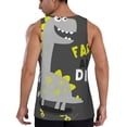thumbnail image 3 of Haiem Cute Dinosaur Men Workout Tank Top Gym Bodybuilding Sleeveless Muscle T Shirts Athletic Tank Breathable Workout Shirt-4X-Large, 3 of 9
