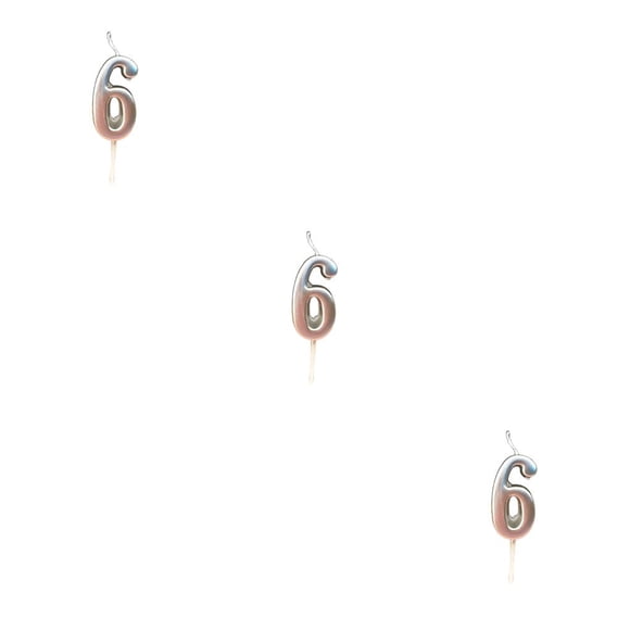 Inteprter Pastel Fiesta Calcomanía Pasteles Decoración Velas sin humo de larga duración Celebraciones románticas Accesorios Velas de cumpleaños Type1 NO1