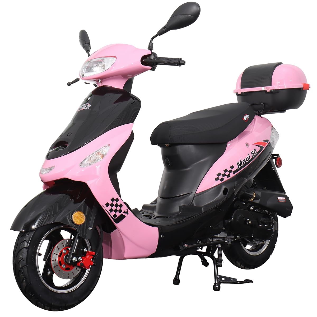 X-Pro Brand New 50cc Gas Moped Motorcycle, 10" Aluminum Wheels Electric/Kick Start! Large Headlights