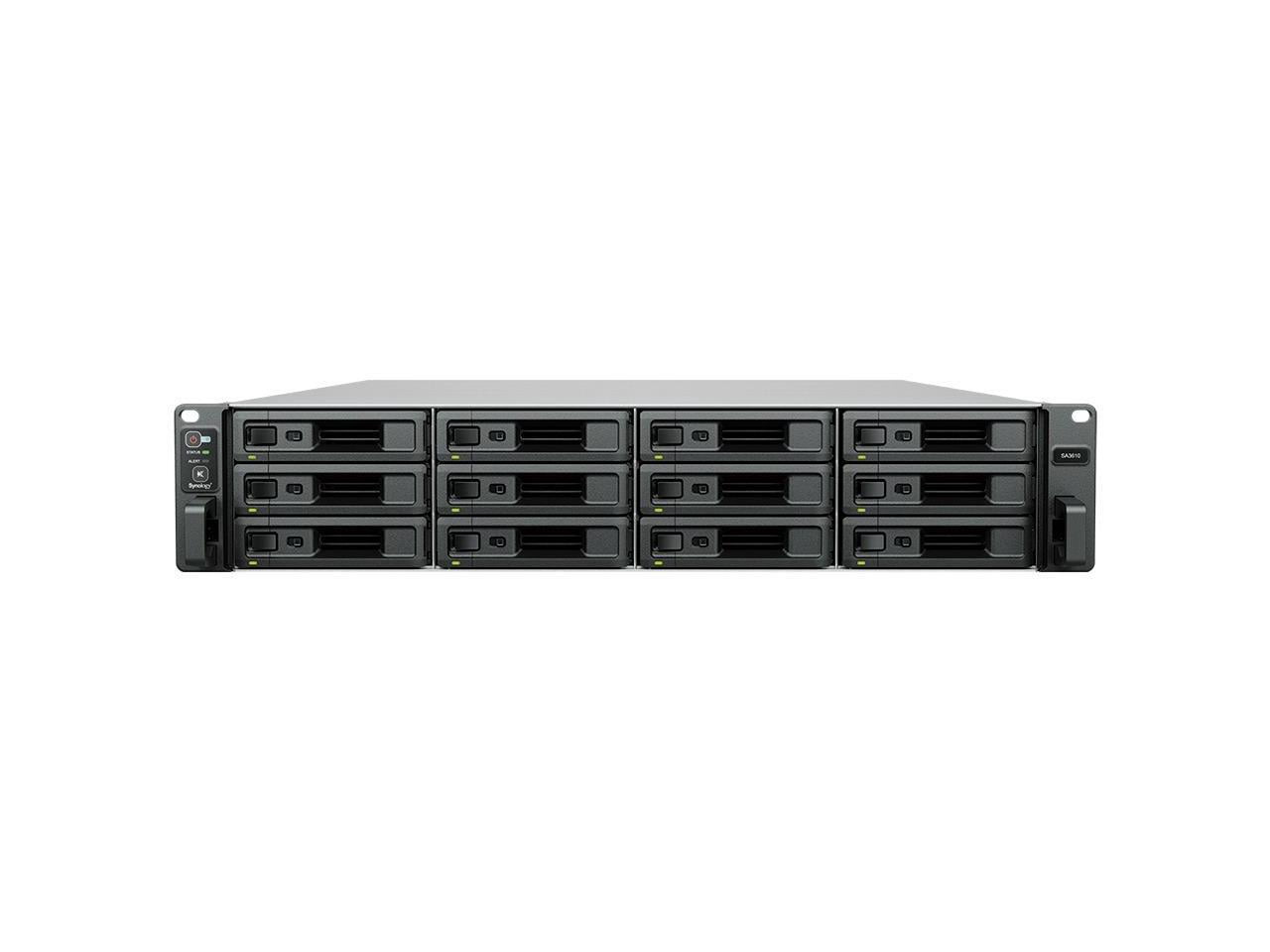 Synology SA3610 NAS Storage System - 1 x Intel Xeon D-1567 Dodeca-core (12 Core) 2.10 GHz - 12 x HDD Supported - 1740.80 TB Supported HDD Capacity - 0 x HDD Installed - 12 x SSD Supported - 1740.80...